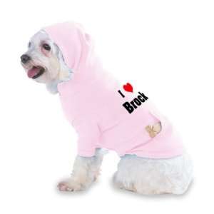  I Love/Heart Brock Hooded (Hoody) T Shirt with pocket for 