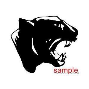 CAT PANTHER WHITE VINYL DECAL STICKER