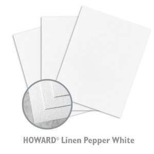  HOWARD Linen Pepper White Paper   2000/Carton Office 