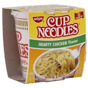 Nissin Cup Noodles Hearty Chicken Flavor   12 Pack  