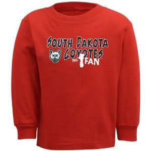  South Dakota Coyotes Infant Red #1 Fan Long Sleeve T shirt 