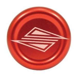   Bar End Caps, Tapered, Anodized Red, 1 Pair