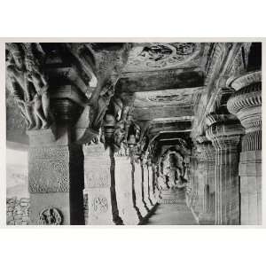  1938 Brahman Rock Cave Temple Badami India Architecture 