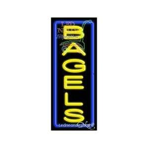 Bagels Neon Sign 13 inch tall x 32 inch wide x 3.5 inch Deep inch deep 