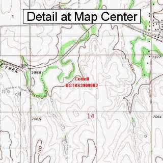  USGS Topographic Quadrangle Map   Codell, Kansas (Folded 