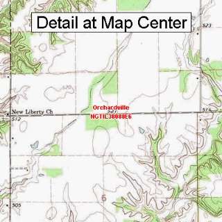  USGS Topographic Quadrangle Map   Orchardville, Illinois 