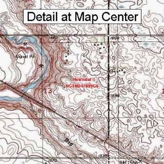  USGS Topographic Quadrangle Map   Heimdal, North Dakota 