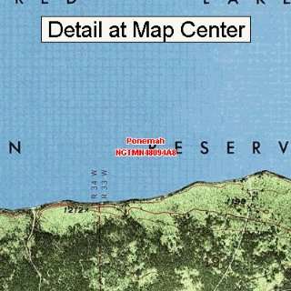  USGS Topographic Quadrangle Map   Ponemah, Minnesota 