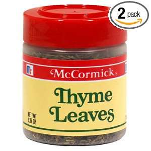 McCormick Thyme Leaves, 0.37 Ounce Unit Grocery & Gourmet Food