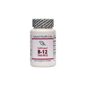 Vitamin B12 Tablets Sublingual by Natural Health Labs 100ct, 16,666% 