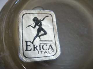 BEATIFUL VASE PEACOCK   Ornate Erica Italy *  