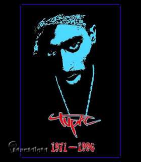 Tupac   Chain Blacklight Responsive Poster  