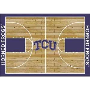  NCAA Home Court Rug   Texas Christian Horned Frogs Sports 