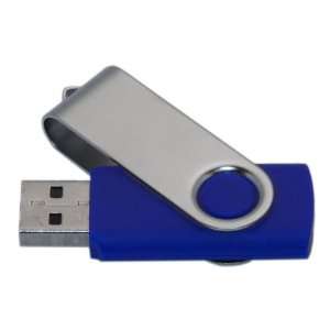  4GB USB Flash Drive w/ Swivel Design   Blue Electronics
