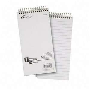  Ampad® Reporter Spiral Notebook, Gregg Rule, 4 x 8, White 