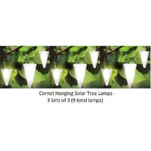  Solar Garden Light   Nine (9) Cornet Shaped Solar Lights, Solar 