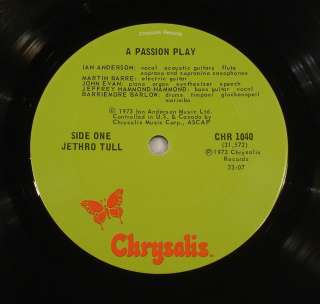 JETHRO TULL A Passion Play 1973 LP w/booklet VG++/EX  