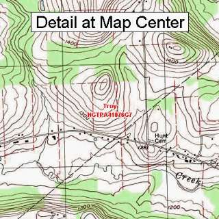 USGS Topographic Quadrangle Map   Troy, Pennsylvania (Folded 