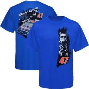 NASCAR Chase Authentics Bobby Labonte Chassis T Shirt   Royal Blue 