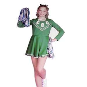  PartyLand Child Cheerleader green/gold size child medium 