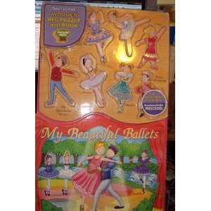  My Beautiful Ballets Wooden Peg Puzzle and Book Toys 