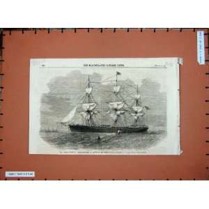   1869 Great Tasmania Troop Transport Ship River Mersey