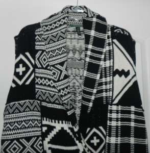 NWT Ralph Lauren Black/Cream Aspen Knit Sweater Vest 3X  