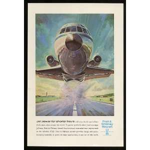   Pratt & Whitney Aircraft Jet Take Off Print Ad (10767)