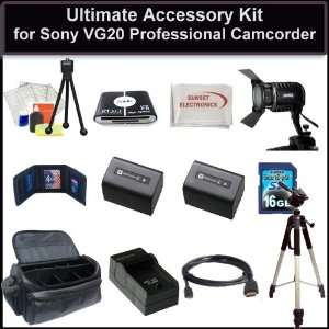  Ultimate Accessory Kit for Sony VG20 HD Handycam Camcorder 
