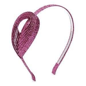    JUKO Headband with woven ribbon accent, Pink Glitter, 1 ea Beauty