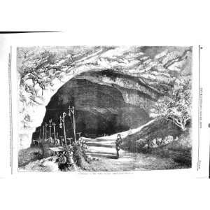  1860 ENTRANCE PEAK CAVERN CAVE DERBYSHIRE ENGLAND