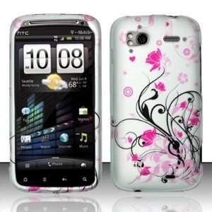  HTC Sensation 4G 4 G Silver with Pink Butterfly Black 