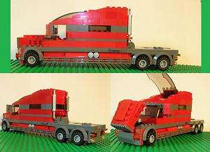 NEW Custom LEGO Red Super Extended Sleeper Cab Semi   MADE TO ORDER 