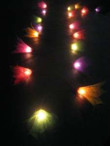 MULTICOLOURED STAR FLOWER LANTERNS LED STRING FAIRY LIGHTS Party Patio 