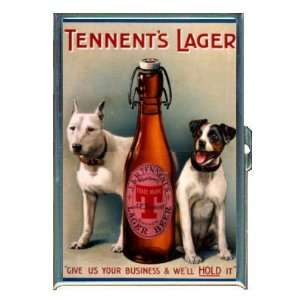 TENNENTS LAGER BEER AD DOGS ID Holder, Cigarette Case or Wallet MADE 