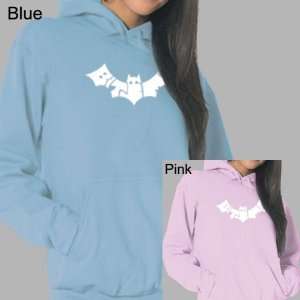   Bat Word Art Hooded Sweatshirt XL   Created out of the words Bite Me