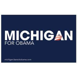  Barack Obama   (Michigan for Obama) Campaign Poster 17 x 