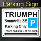 Triumph Tiger 1050 Parking Sign, Triumph Daytona 675 Parking Sign 