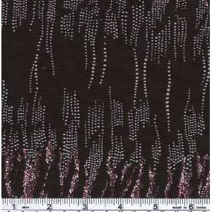  58 Wide Slinky Glitter Wave Black Fabric By The Yard 