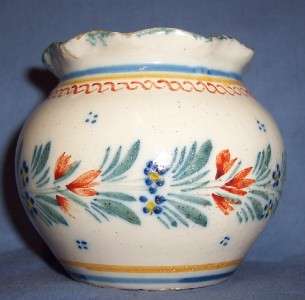   Henriot Quimper French Faience C19th Cache Pot, Trinke,t Vase, Eggcup
