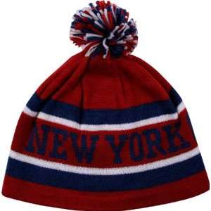  Reebok NEW YORK GIANTS Red Blue White Cuffless Knit Beanie 