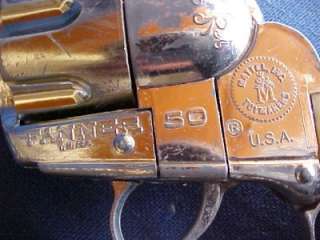 Vintage 1960s Mattel Shootin Shell Fanner 50 Cap Toy Gun & Holster Set 