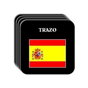  Spain [Espana]   TRAZO Set of 4 Mini Mousepad Coasters 