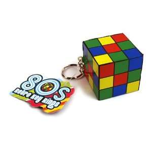  Retro Rubiks Cube Stress Key Ring Toys & Games