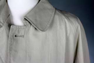 Vintage Austin Reed Khaki Tan Trench Coat Overcoat 46 R  