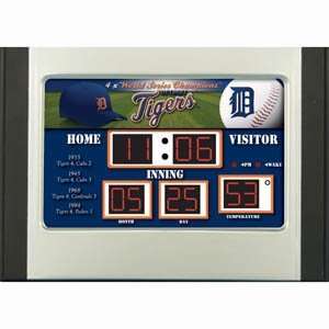 Detroit Tigers MLB Scoreboard Desk & Alarm Clock  Sports 