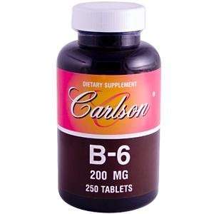  B 6 200 mg 250 Tablets from Carlson Labs Health 