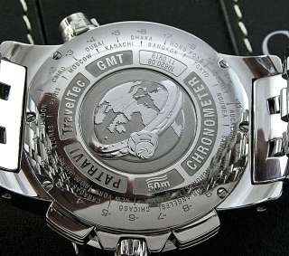 Carl Bucherer Patrivi TravelTec GMT Chronograph,Xtra Strap,Steel Case 