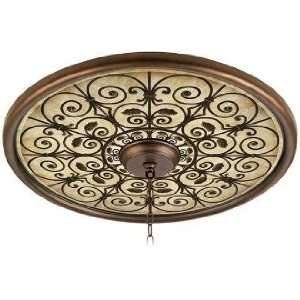  Madrid Clay 24 Wide Bronze Finish Ceiling Medallion
