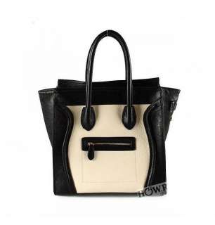 BN Gossip Girl Leather Satchel Luggage Tote Bag NANO Smile Bag Ladies 